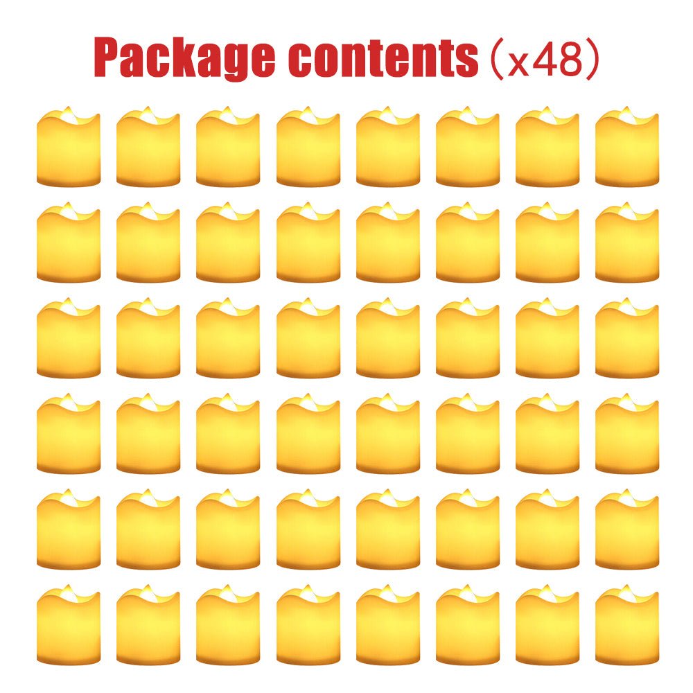 48PCS Flameless LED Tea Light Tealight Candle Wedding Decoration