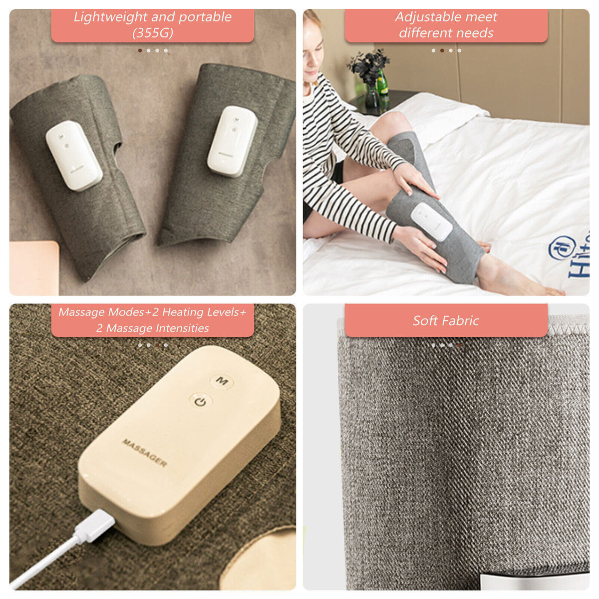Heated Leg Massager | Air Compression Foot & Calf Massage