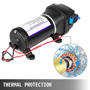 12V Water Pump FL-40 | High Pressure 17/10LPM | For Caravan, Boat, Camp Washdown