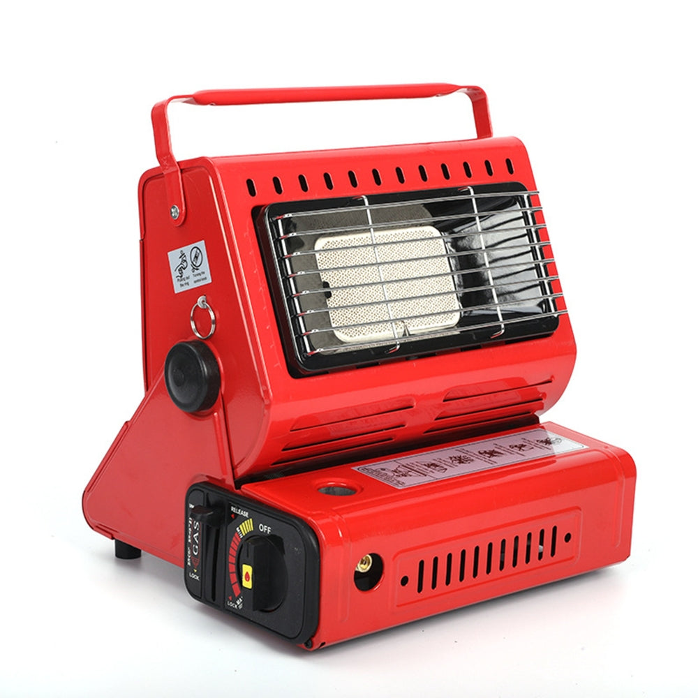 Portable Butane Gas Heater for Camping | Red