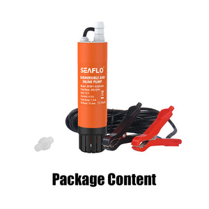 Submersible Pump 12V 280G/H Boat Caravan Inline Water Pump | SEAFLO SFSP1-G280-02