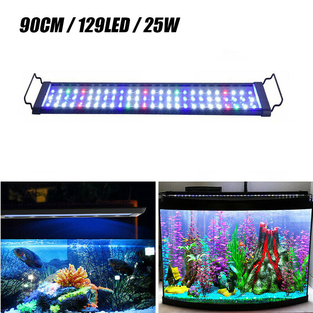 90cm Aquarium Light | Full Spectrum LED Lamp for Aqua Plants, Fish Tanks, Bars