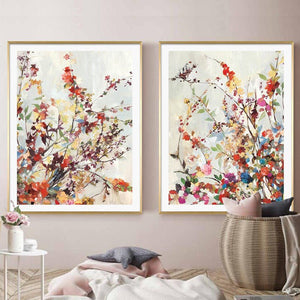 60cmx90cm Coming Spring 2 Sets Gold Frame Canvas Wall Art