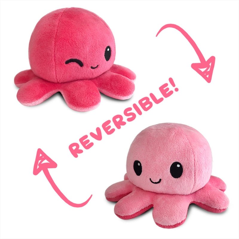 Reversible Plushie - Octopus | Happy/Wink