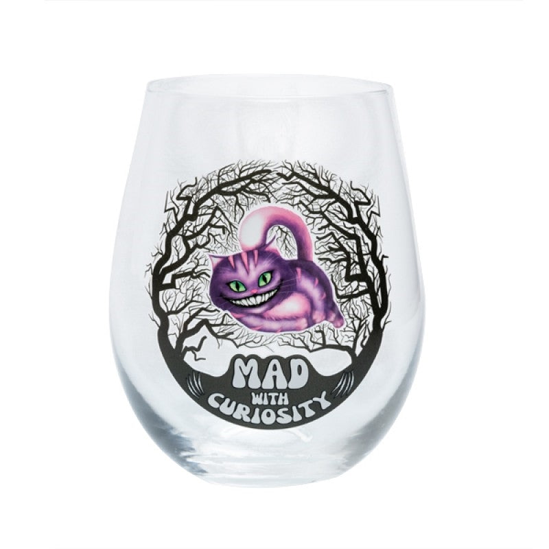Mad Cat Stemless Wine Glass | Whimsical Cat-Inspired Stemware