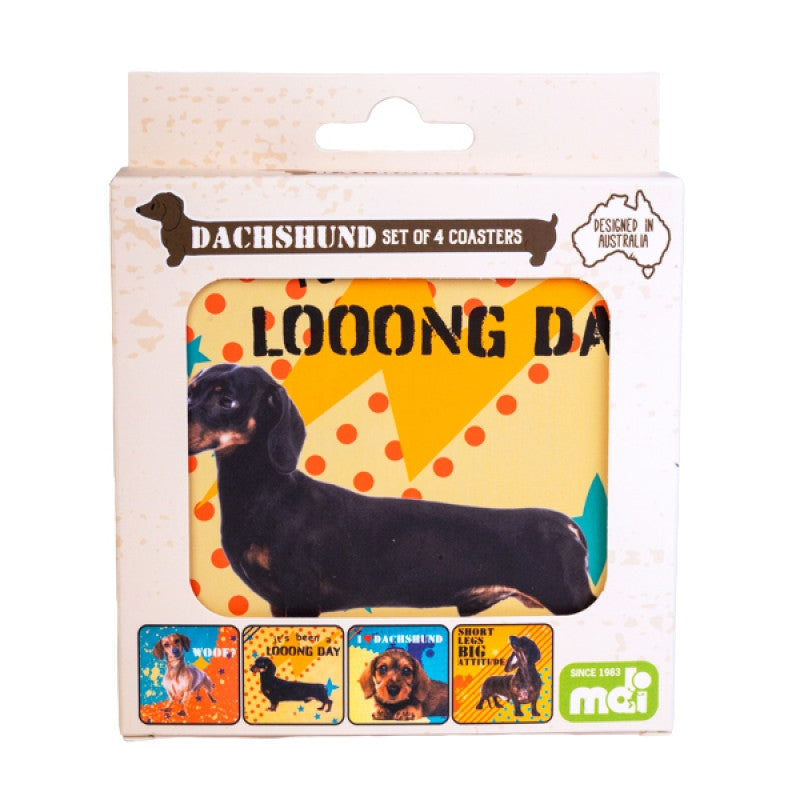 Dachshund Coasters Set | Adorable Dachshund-Inspired Coasters