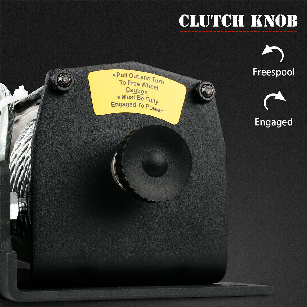Electric Winch 3000lbs/1360kg Wireless 12V Steel Cable ATV 4WD BOAT 4X4