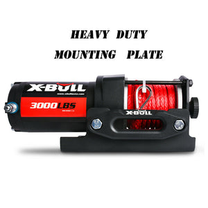 Electric Winch 12V Wireless 3000lbs/1360kg Synthetic Rope BOAT ATV 4WD