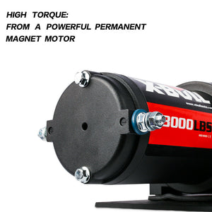 Electric Winch 12V Wireless 3000lbs/1360kg Synthetic Rope BOAT ATV 4WD
