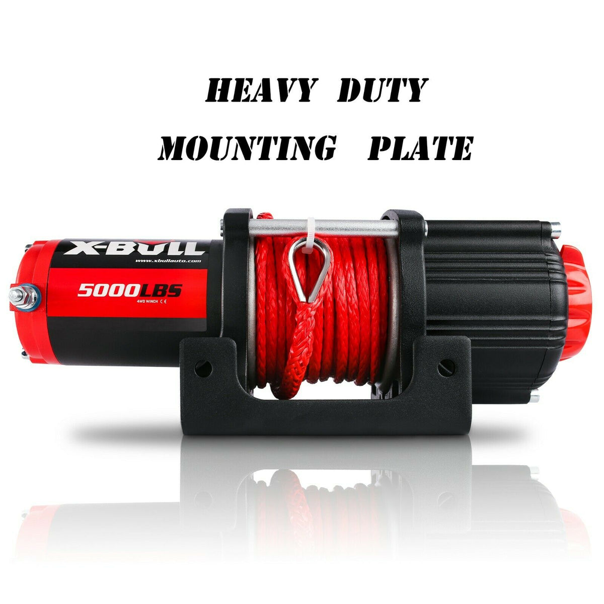 Electric Winch - 5000LBS 12V | Synthetic Rope | Wireless | ATV UTV 4WD Boat | X-BULL