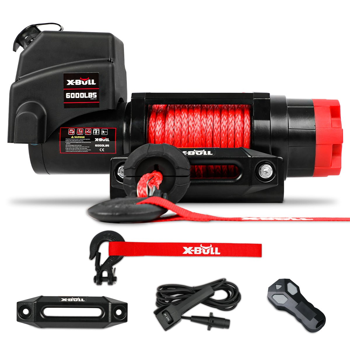 Electric Winch | 6000LBS 12V | BOAT Synthetic Rope Wireless Remote 4WD ATV UTV