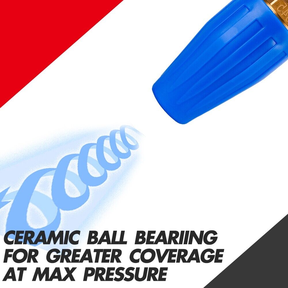X-BULL Pressure Washer Turbo Nozzle Head | 4000PSI High Cleaner | 1/4BSP