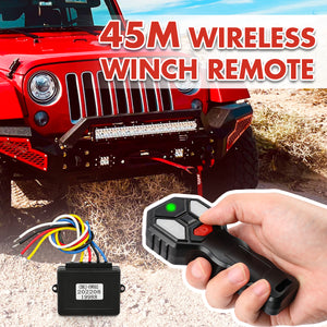 X-BULL 2x Wireless Winch Remote Control - 12 Volt Handset Switch - 150ft 4WD