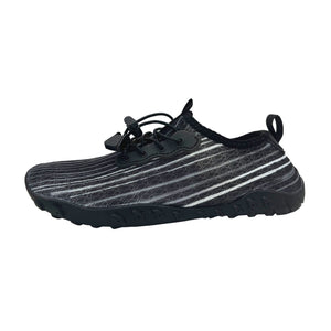 Men's and Women's Soft Breathable Slip-on Water Shoes | Aqua Socks for Swim, Beach, Pool, Surf, Yoga | Black, US Size 6.5