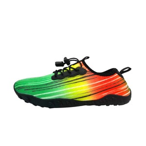 Men's and Women's Soft Breathable Slip-on Water Shoes | Aqua Socks for Swim, Beach, Pool, Surf, Yoga | Green, US Size 7.5