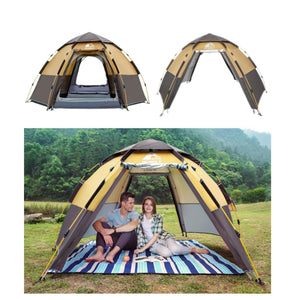 Waterproof Instant Camping Tent for 4/5/6 Persons | Quick Setup | Double Layer