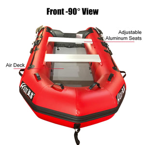 Red 2.3m Inflatable Dinghy Boat Tender Pontoon Rescue