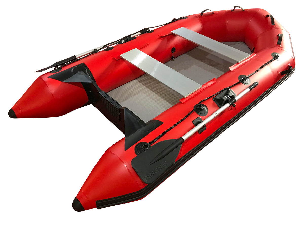 Red 2.3m Inflatable Dinghy Boat Tender Pontoon Rescue