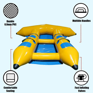 Inflatable Flying Fish Towable Boat - 4 Person | With Blower