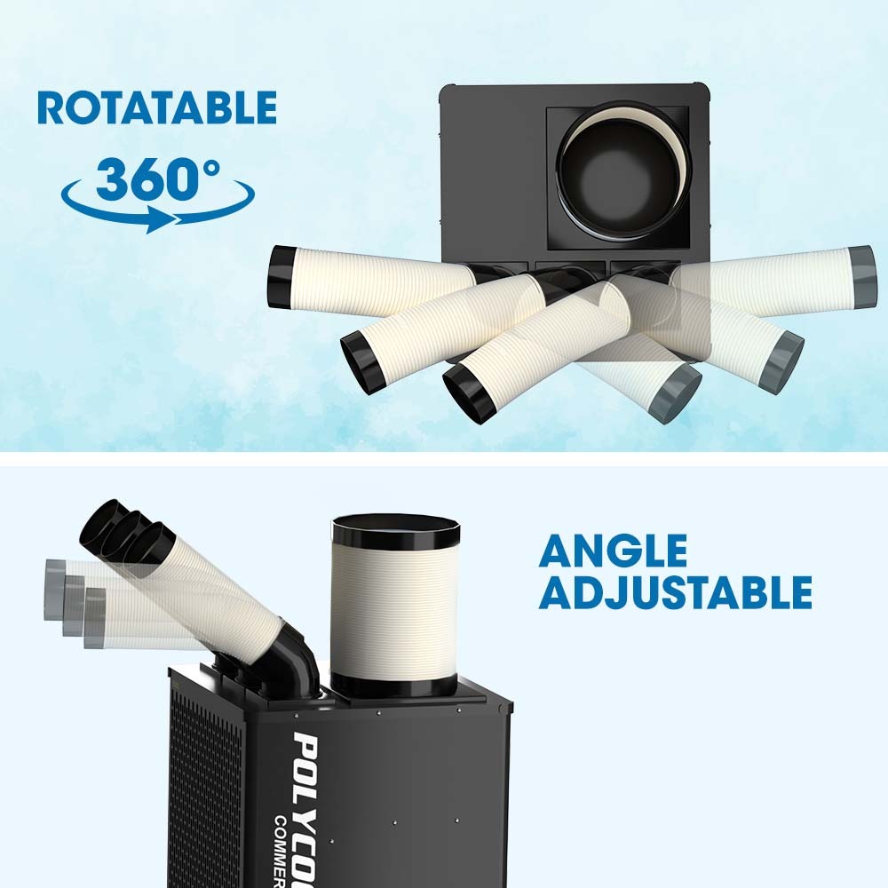 Portable Industrial Spot Cooler with Triple Cooling Ducts | 6.5kW