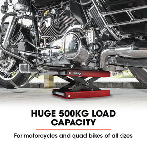 Motorcycle Scissor Jack Lift Stand for Motorbike and Quad Bike (500kg Capacity)