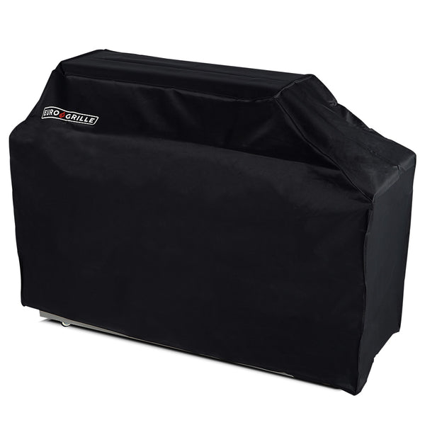 Cover for 8 Burner Double Hood BBQ | Color: Black | Brand: EuroGrille ...