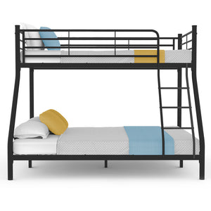 Kingston Slumber Metal Single over Double Bunk Bed Frame (Dark Matte Grey)