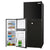 GECKO 125L Portable Fridge Freezer - Camping Motorhome 12V/24V/240V, Black