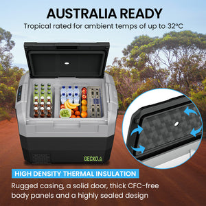 Gecko 65L Portable Fridge Freezer | Camping, Car, Caravan, Boats