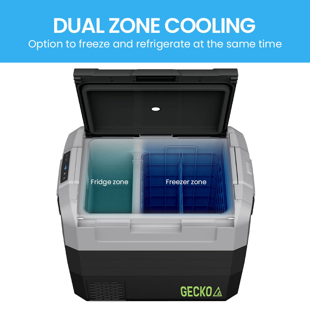 Gecko 65L Portable Fridge Freezer | Camping, Car, Caravan, Boats