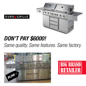9 Burner Outdoor BBQ Grill | Barbeque Gas | Stainless Steel | Kitchen Commercial | Brand: EuroGrille