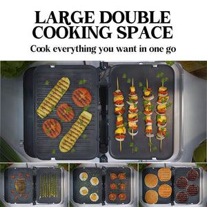 Smart Multi Contact Grill Sandwich Press Panini Waffle Maker | Stainless Steel