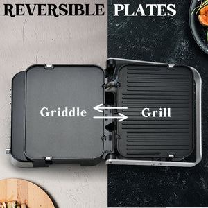 Smart Multi Contact Grill Sandwich Press Panini Waffle Maker | Stainless Steel