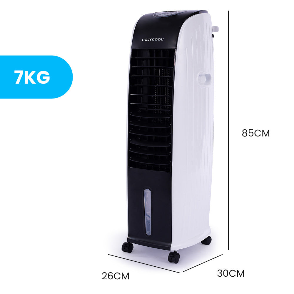 8L Portable Evaporative Air Cooler | 24 Hour Timer | 4 in 1 Cooling Fan