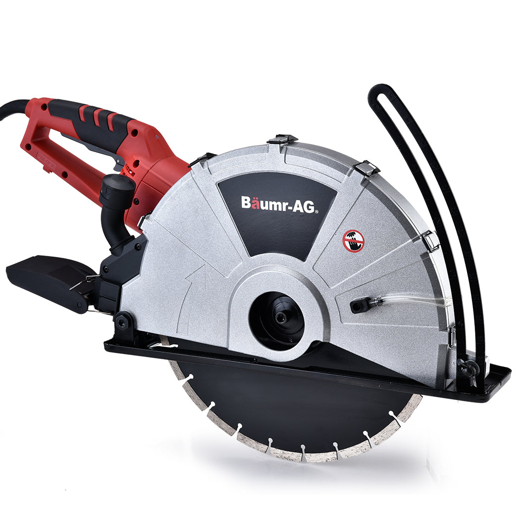 2400W Electric Concrete Saw | 355mm | Demolition Cutter Wet Dry Demo Tool | Circular Cutting | BAUMR-AG