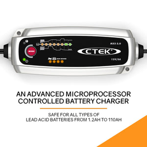 5.0 12V 5 Amp Smart Battery Charger with Cooler Bag Combo | CTEK MXS Brand