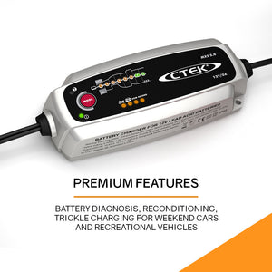 5.0 12V 5 Amp Smart Battery Charger with Cooler Bag Combo | CTEK MXS Brand