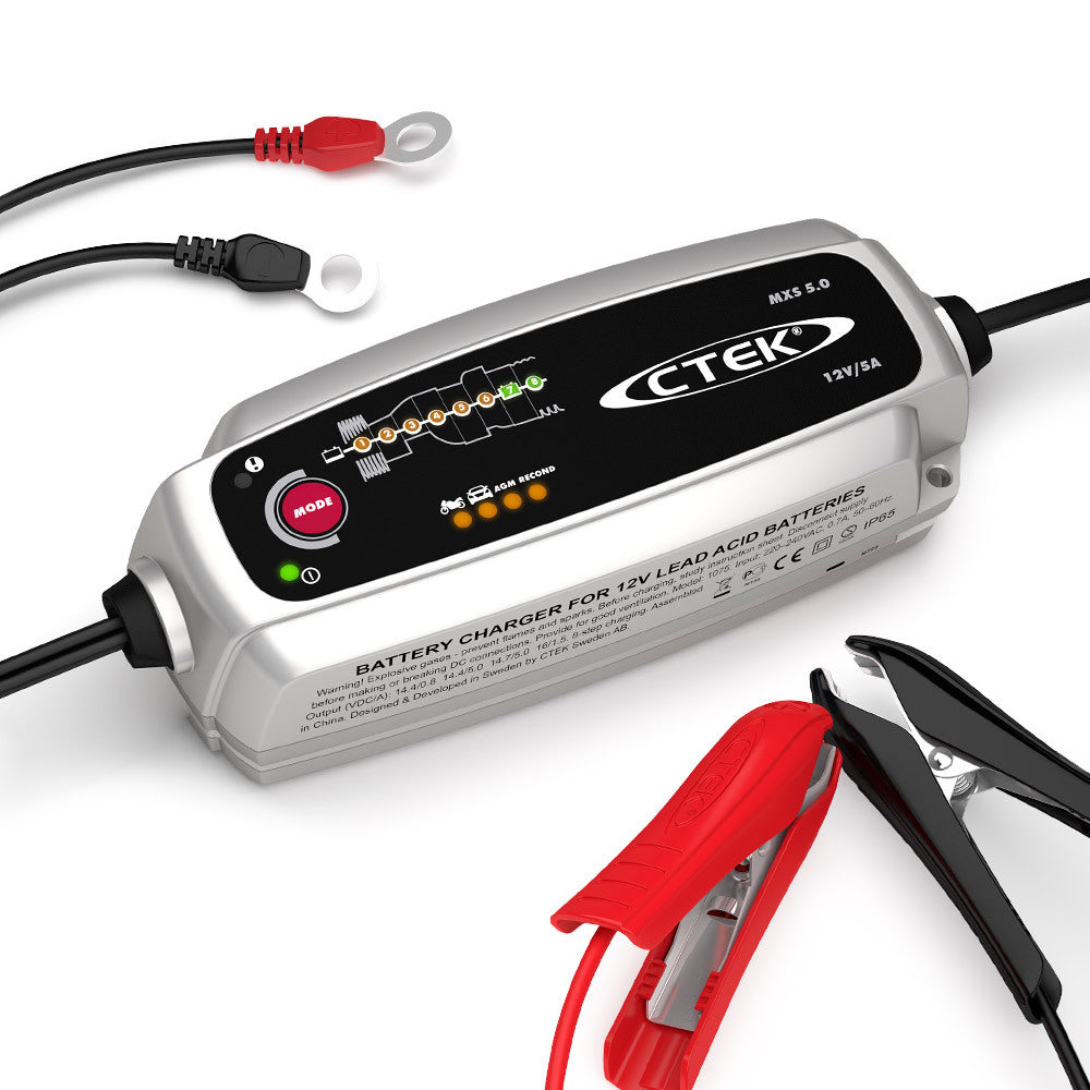 5.0 12V 5Amp Smart Battery Charger | Suitable for Cars, Boats, 4WD, Caravans, Bikes, Marine AGM