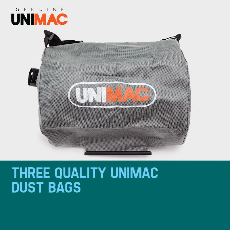 Drywall Sander Replacement Bags | Wall Plaster Board Vacuum Cleaner | 3x UNIMAC