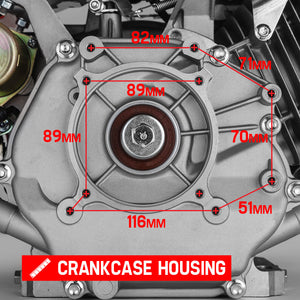 13HP Petrol Stationary Engine | OHV 4 Stroke | Horizontal Shaft | Electric Start Motor | BAUMR-AG