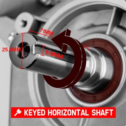 13HP Petrol Stationary Engine | OHV 4 Stroke | Horizontal Shaft | Electric Start Motor | BAUMR-AG