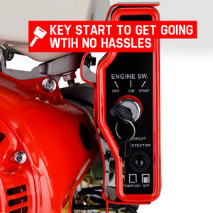 13HP Petrol Stationary Engine | OHV 4 Stroke | Horizontal Shaft | Electric Start Motor | BAUMR-AG