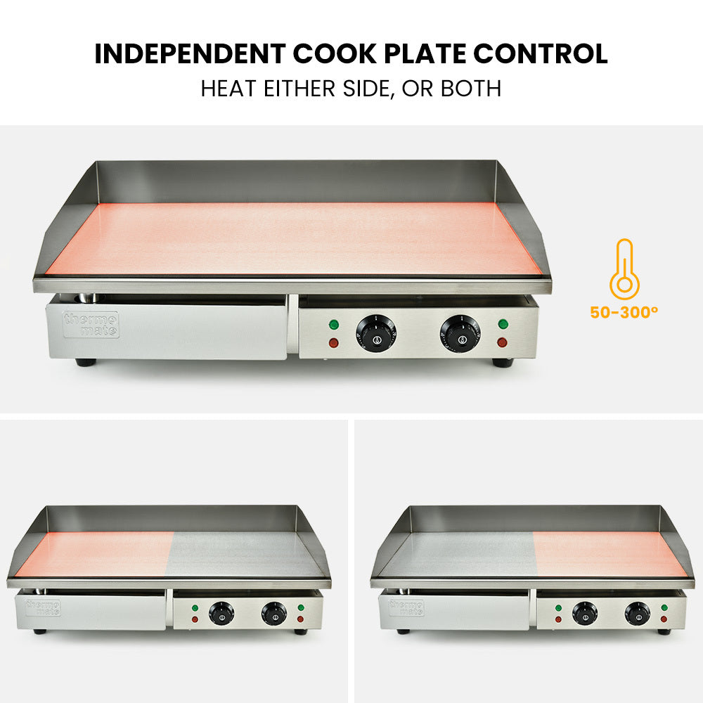 Electric Griddle Commercial Grill Pan Hot Plate | Countertop Extra Large