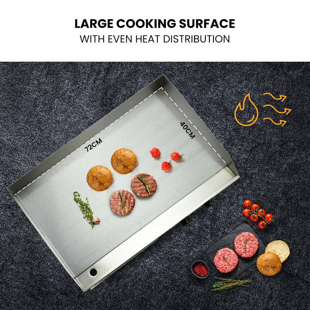 Electric Griddle Commercial Grill Pan Hot Plate | Countertop Extra Large