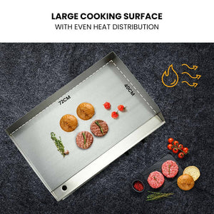 Electric Griddle Commercial Grill Pan Hot Plate | Countertop Extra Large