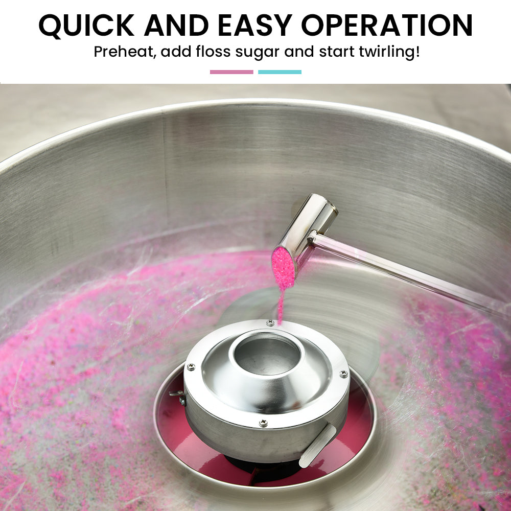 Commercial Cotton Candy Machine Fairy Floss Maker 1000W