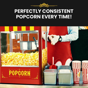 EuroChef Commercial Electric Popcorn Maker Machine | Pop Corn Popper Cooker