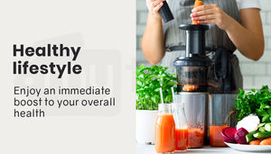 EuroChef Cold Press Slow Juicer Electric Juice Maker | Vegetable Extractor Squeezer