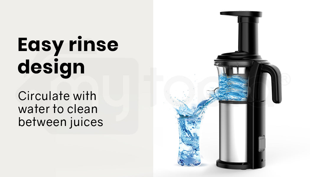 EuroChef Cold Press Slow Juicer Electric Juice Maker | Vegetable Extractor Squeezer