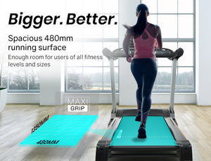 Electric Treadmill Auto Incline Foldable Exercise Run Machine | Fitness Gym 4HP | 480mm Belt